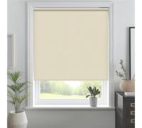 J.Din Made To Measure Roller Blinds, Thermal Blackout Roller Blind, Easy Fit Insulated UV Protection Child Safe Home Office Window Blinds, Cappuccino 240W x 210H cm