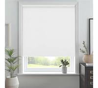 J.Din Made To Measure Roller Blinds, Thermal Blackout Roller Blind, Easy Fit Insulated UV Protection Child Safe Home Office Window Blinds, Cream 60W x 165H cm