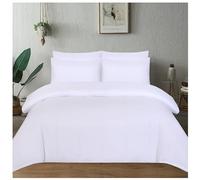 J.Din White Plain Dyed Duvet Cover - Soft Brushed Microfiber - Single Bedding Set With Matching Pillow case - Quilt Cover Sets