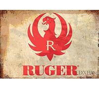 J.DXHYA Tin Poster Metal Sign Ruger Firearms Phoenix Decor Wall 8x12 Inches Plaque Retro Vintage Signs