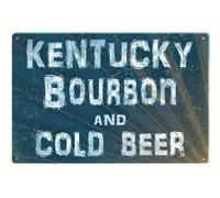 J.DXHYA Vintage Metal Tin Sign Kentucky Bourbon 8x12 Inch Decor Travel Home Cave Bar Cafe Garage Country Poster Wall Art Decoration Retro Aluminum Sign
