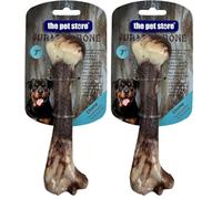 J&E Importers The Pet Store 7” Jurassic Bone Dog Chew Pet Toy For Aggressive Chewers, Maximum Strength, Tough Extreme, Hours Of Fun For Your Dog. (Pack of 2)