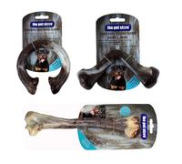 J&E Importers The Pet Store Jurassic Dog Chew Pet Toy For Aggressive Chewers, Maximum Strength, Tough Extreme, Hours Of Fun For Your Dog.Pack 3 Bone, Boomerang & ring Large size