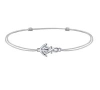 J.Endéar womens+clearance+sale,prime+deals+today+clearance, Anchor Anklet for Girl Women 925 Sterling Silver Infinity Handmade Cord Jewelry Summer Beach Infinit Love Friendship Gift, Grey