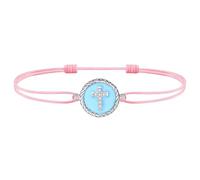 J.Endéar womens+clearance+sale,prime+deals+today+clearance, Cross Anklet for Women Girl, 925 Sterling Silver Enamel Waterproof Anklet for Summer Beach, Adjustable String Cord Ankle Bracelet Pink