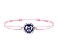 J.Endéar womens+clearance+sale,prime+deals+today+clearance, Evil Eye Anklet for Women Girl, 925 Sterling Silver Waterproof Enamel Anklet Summer Beach, Adjustable String Cord Ankle Bracelet Pink