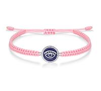 J.Endéar womens+clearance+sale,prime+deals+today+clearance, Evil Eye Bracelet Protection Amulet Silver 925 for Women Girls, String Filigree Braided Handmade Navy Blue Enamel Nazar Luck Gift, Pink