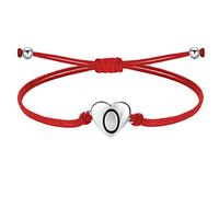 J.Endéar womens+clearance+sale,prime+deals+today+clearance, Heart Bracelet with Initial Letter O for Women Girls Gift, 925 Silver Charm with Handmade Cord Red Chain Adjustable