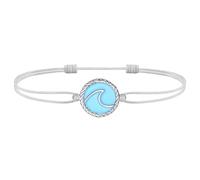 J.Endéar womens+clearance+sale,prime+deals+today+clearance, Ladies Anklet Wave 925 Sterling Silver Cord Grey Adjustable Waterproof Footchain Surfer Women Beach Ankle Bracelet Girl Gift