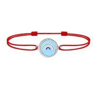J.Endéar womens+clearance+sale,Rainbow Anklet for Women Teen Girl 925 Sterling Silver, Colorful Enamel Waterproof Anklet, Adjustable String Cute Ankle Bracelet Red