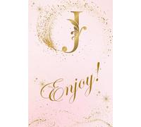 J enjoy: A stylish personalized notebook with your letter - 150 lined pages for writing, notes, and journaling