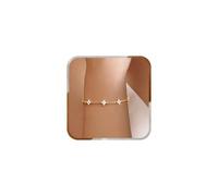 J.Fée Four Leaf Clover Bracelets for Womens Gold Bracelet for Women Gold Plated Bracelets with Cubic Zirconia, Adjustable Length 16+3.5CM Stylish Women Clover Bracelet Jewellery Gifts for Womens