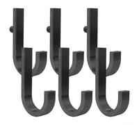 J Hook Wall Mount Shed Organizer Compatible with and Sheds Optimized for Ladder Rope and Tool Storage (6pcs)