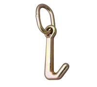 J Hooks Towing - 4700-5400 Lbs Breaking Strength Mini Hanger with Link, Junior J Hook Towing with Heavy-Duty Steel, Compact Tie-Down Hardware for Trucks Trailer Luggage Vehicle SUV Boat