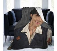 J-Hope Blanket Soft Fleece Lightweight Blanket for Bed, Couch, Chair, Sofa 4 Sizes