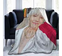 J-Hope Blanket Soft Fleece Lightweight Blanket for Bed, Couch, Chair, Sofa 4 Sizes
