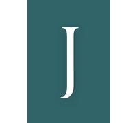 J: Initial Monogram Personal Letter alphabet Journal, Transformative Teal color, Personalized Lined Notebook For Kids, Boys and Girls, Men and Women ... Soft Cover Diary, 120 Pages, size 6x9 inch.