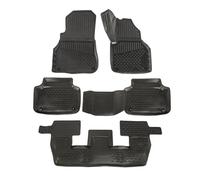 J&J AUTOMOTIVE 3D Rubber Floor Mats Set fits Audi Q7 2015-Up 5pcs, Tailored Heavy Duty Car Mats, Water Resistant, Raised edges