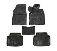 J&J AUTOMOTIVE 3D Rubber Floor Mats Set fits Honda Civic Hatchback 2019-Up 4pcs, Tailored Heavy Duty Car Mats, Water Resistant, Raised edges
