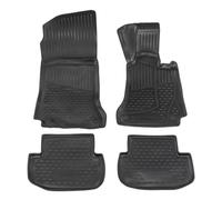 J&J AUTOMOTIVE 3D Rubber Floor Mats Set fits Mercedes C-Class 2014-2020 4pcs, Tailored Heavy Duty Car Mats, Water Resistant, Raised edges