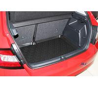 J&J AUTOMOTIVE | Premium Rubber Boot Mat Compatible with Skoda Fabia III HTB 2014-2021, Anti-slip Surface, Custom Fit, High Edges, Odorless