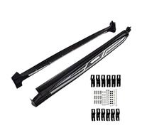 J&J AUTOMOTIVE | Side Steps Aluminium and ABS Plastic for Toyota C-HR 2016-2023, Kit of 2 pieces (Left and Right), Mounting Material Included