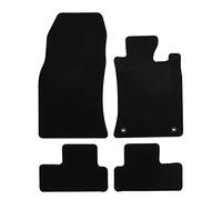 J&J AUTOMOTIVE | Tailored Black floor Car Mats for Cooper 2001-2006 4pcs, Carpet mat, Anti slip backing, Heel pad, Fixings, Allweather, 100% FIT