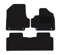 J&J AUTOMOTIVE Tailored Black floor Car Mats for Hyundai Ioniq 5 2021-up fixed centre console 3pcs Carpet mat, Anti slip backing, Heel pad, Fixings, Allweather, 100% FIT