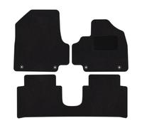 J&J AUTOMOTIVE Tailored Black floor Car Mats for Hyundai Ioniq 5 2021-up sliding centre console 3pcs Carpet mat, Anti slip backing, Heel pad, Fixings, Allweather, 100% FIT