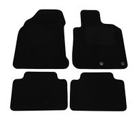 J&J AUTOMOTIVE | Tailored Black floor Car Mats for Qashqai J10 2007-2013 4pcs, Carpet mat, Anti slip backing, Heel pad, Fixings, Allweather, 100% FIT
