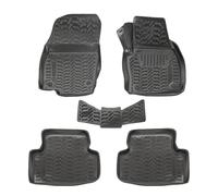 J&J AUTOMOTIVE | Tailored Rubber Set Tailored Heavy Duty Mats Tray for T-Cross 2019-Up 5Pcs