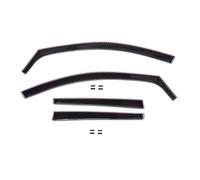 J&J AUTOMOTIVE | Wind Deflectors Compatible with Octavia mk4 Estate 2020-up, 4pcs, Black, Tinted, Aerodynamic, Acrylic Glass