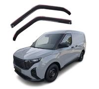 J&J AUTOMOTIVE | Wind Deflectors Compatible with Transit Connect mk2 2 Door 2023-up 2pcs, Black, Tinted, Aerodynamic, Acrylic Glass