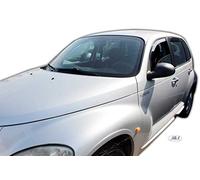 J&J AUTOMOTIVE Wind Deflectors for Chrysler PT Cruiser 2000-2010 4pcs, Black, Aerodynamic, Easy Installation