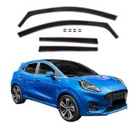 J&J AUTOMOTIVE Wind Deflectors for Ford Puma 2020-up 4pcs, Black Tint, Extra Durable, Reduce Wind Noise, Car Wash Safe