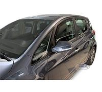 J&J Automotive | Wind Deflectors for Ix20 2010-2018, Set of 4, Black, Windproof, Rainproof, Smoked Darkened