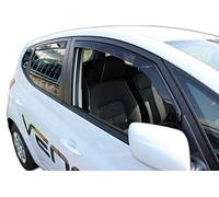 J&J AUTOMOTIVE Wind Deflectors for Kia Venga 2009-2018 4pcs, Black, Aerodynamic, Easy Installation