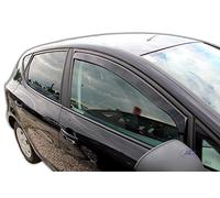 J&J AUTOMOTIVE Wind Deflectors for Seat Ibiza mk4 6J 5 Door 2008-2017 2pcs, Black, Aerodynamic, Easy Installation