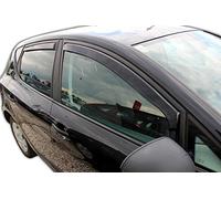 J&J AUTOMOTIVE Wind Deflectors for Seat Ibiza mk4 6J 5 Door 2008-2017 4pcs, Black, Aerodynamic, Easy Installation