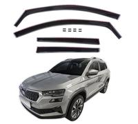 J&J AUTOMOTIVE Wind Deflectors for Skoda Karoq 2017-up 4pcs, Black Tint, Extra Durable, Reduce Wind Noise, Car Wash Safe