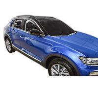 J&J AUTOMOTIVE Wind Deflectors for Volkswagen T-Roc 2017-Up 2pcs, Black, Aerodynamic, Easy Installation