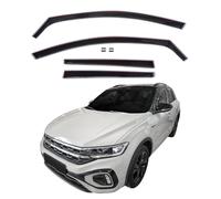 J&J AUTOMOTIVE Wind Deflectors for Volkswagen T-Roc 2017-Up 4pcs, Black Tint, Extra Durable, Reduce Wind Noise, Car Wash Safe