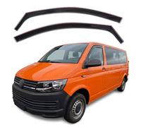 J&J AUTOMOTIVE Wind Deflectors for Volkswagen T5 Transporter/Carawelle/Multivan 2003-2019 2pcs, Black Tint, Extra Durable, Reduce Wind Noise, Car Wash Safe