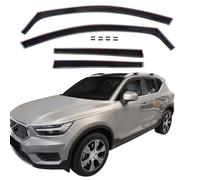 J&J AUTOMOTIVE Wind Deflectors for Volvo XC40 2018-Up 4pcs, Black Tint, Extra Durable, Reduce Wind Noise, Car Wash Safe