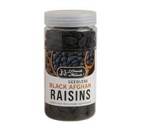 J J Crunch N Munch Afghan seedless black fresh and juicy Raisins Juicy black seedless raisins 200gm
