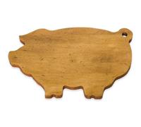J.K. Adams 14-Inch-by-9-Inch Maple Wood Cutting Board, Pig-Shaped