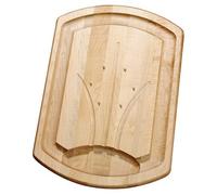 J.K. Adams Maple Wood Carving Board with Stainless Steel Spikes
