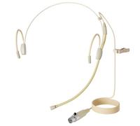 J K MIC-J 060 Headset Headworn Microphone Compatible with Shure Bodypacks | Mini XLR TA4F Plug Omni Condenser Earhook Mic with Flexible Gooseneck, Lightweight Design for Interview, Church, and Stage