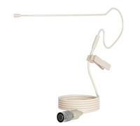 J K Pro Light Weight Low Profile Single Earhook Headworn Microphone MIC-J S90 Compatible with Audio Technica Wireless Transmitter - 4Pin Hirose Connector