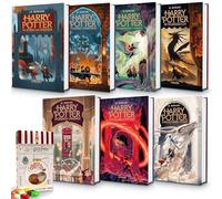 J.K. Rowling Bücher Bundle Harry Potter Band 1-7 - prachtvolle Neuauflage 2025 mit extra Jelly Belly Bertie Botts Bohnen (35 g) - detailreich illustriert für Kinder, Jugendliche und Erwachsene